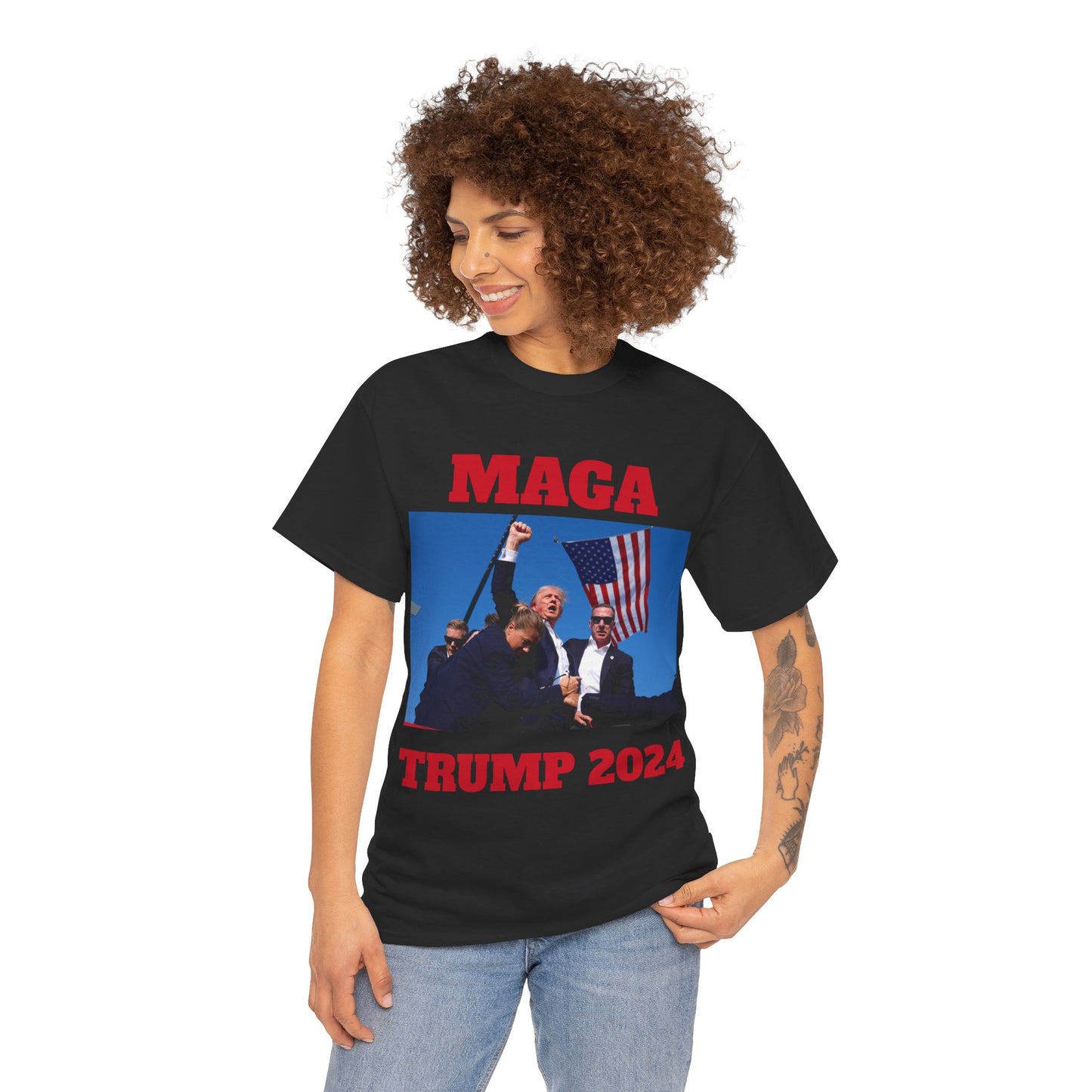 MAGA TRUMP 2024 Unisex Heavy Cotton Tee