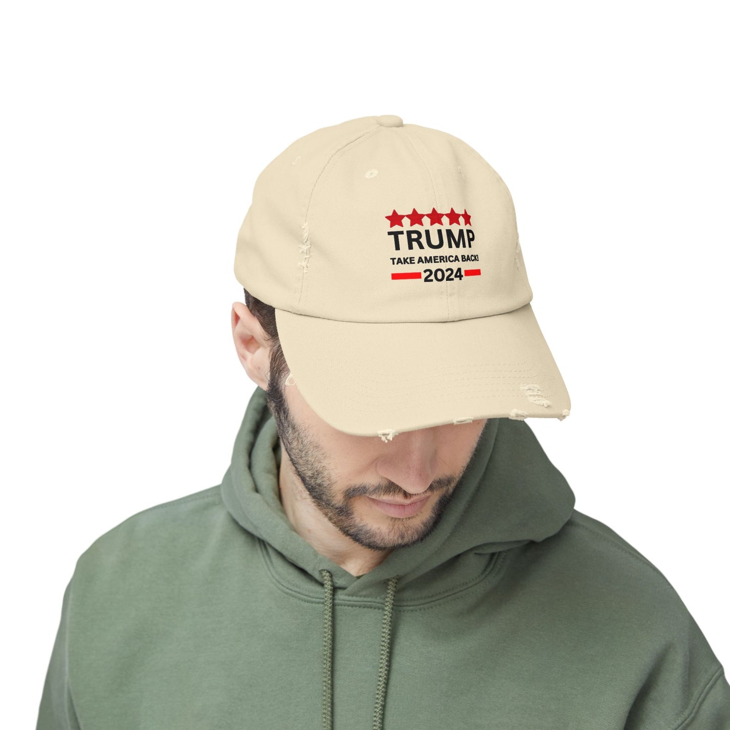 TRUMP 2024 Unisex Distressed Cap