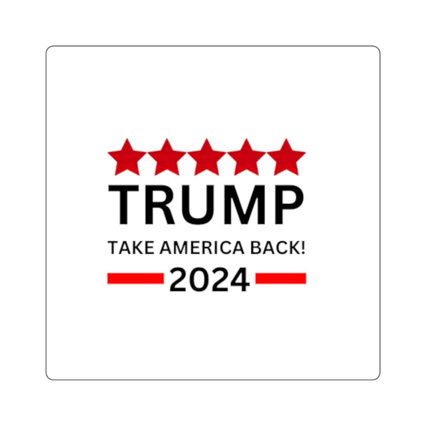 TRUMP 2024 Square Stickers