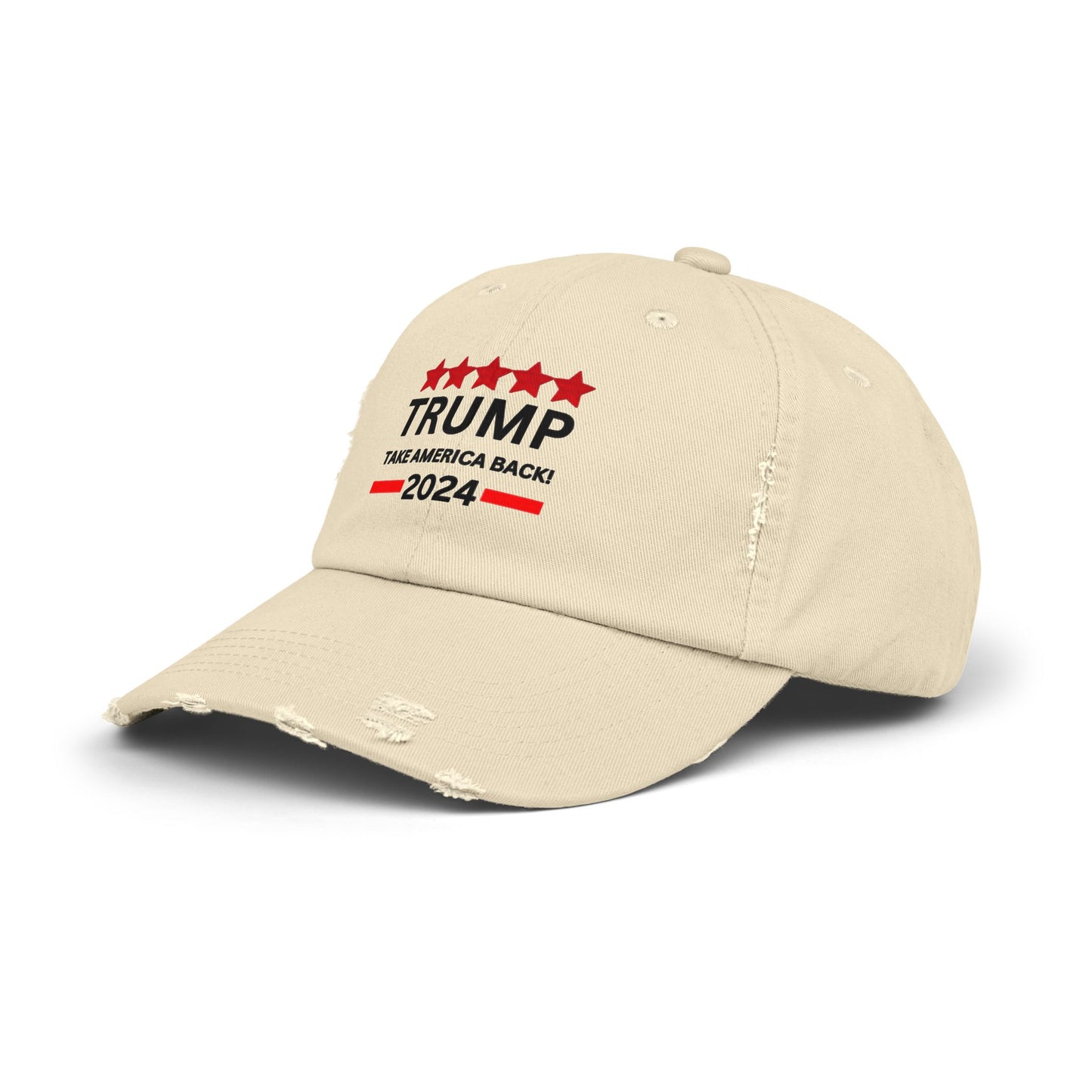 TRUMP 2024 Unisex Distressed Cap