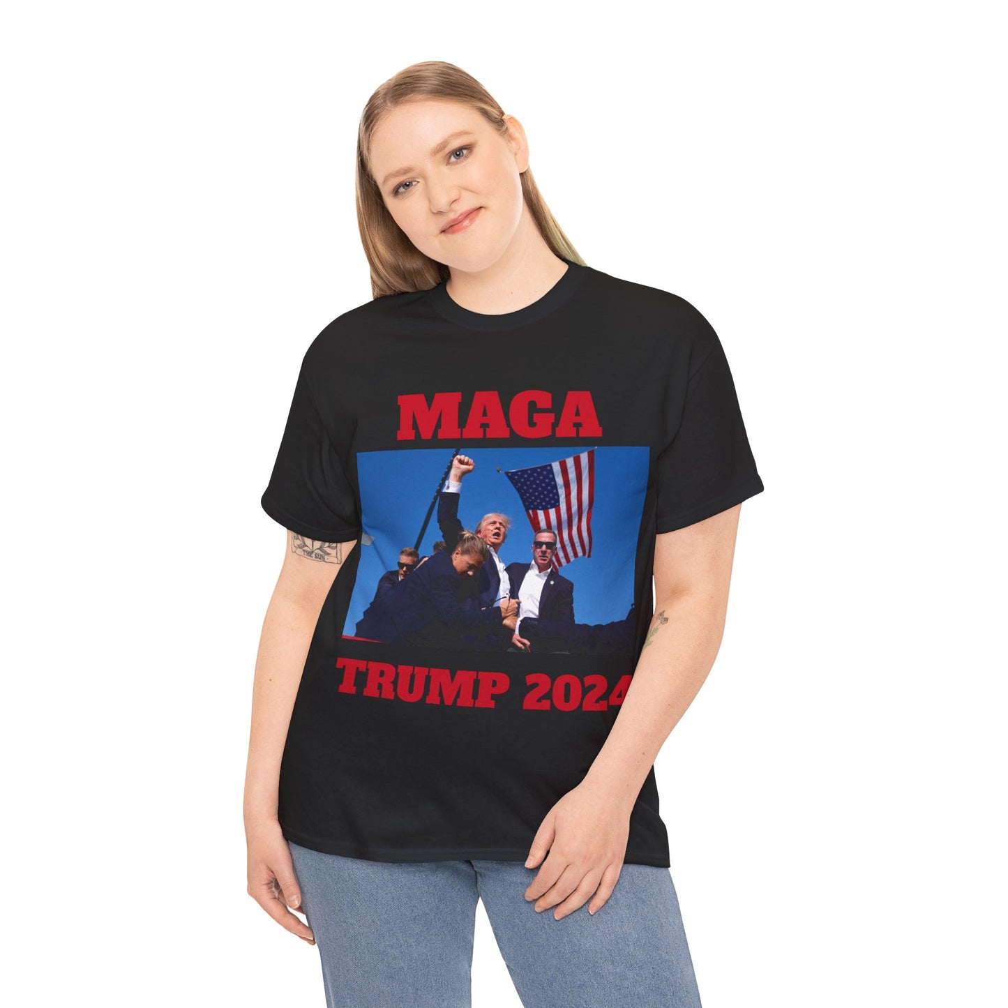 MAGA TRUMP 2024 Unisex Heavy Cotton Tee