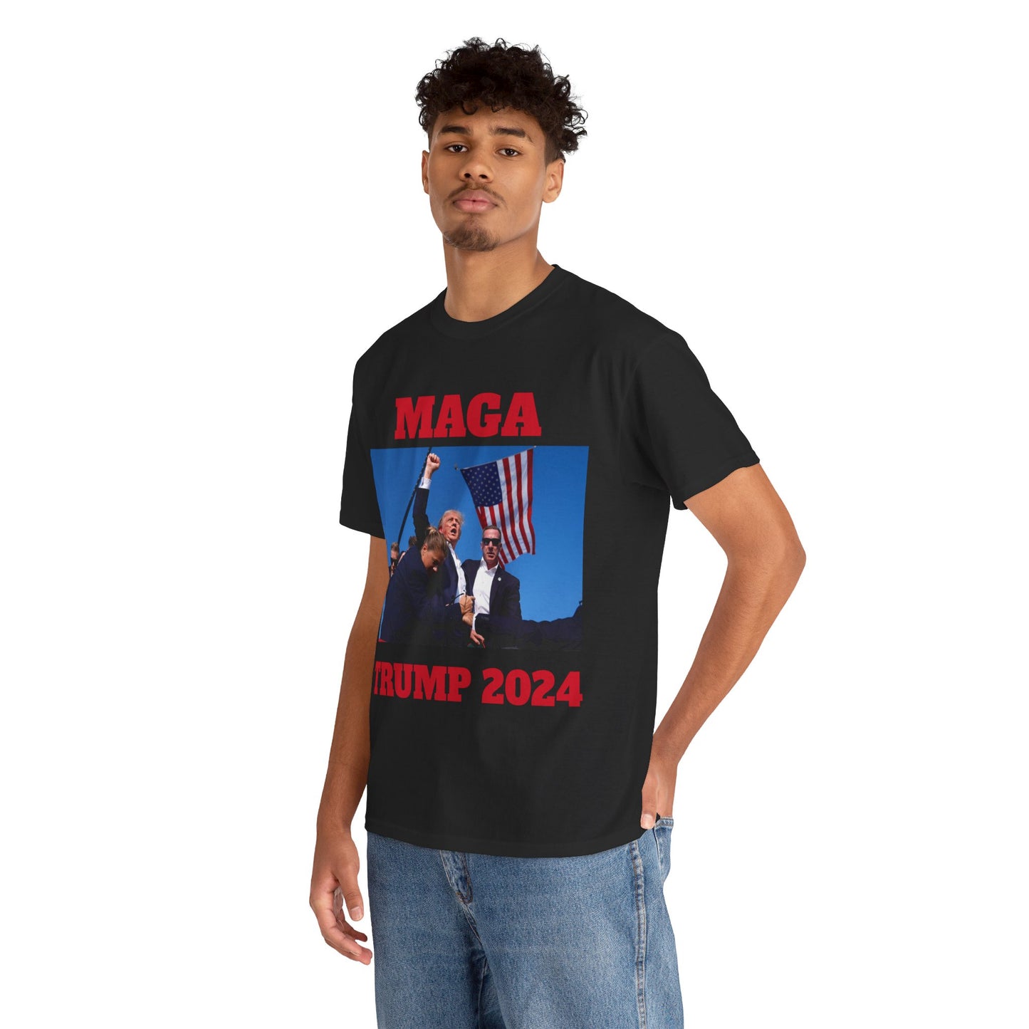 MAGA TRUMP 2024 Unisex Heavy Cotton Tee