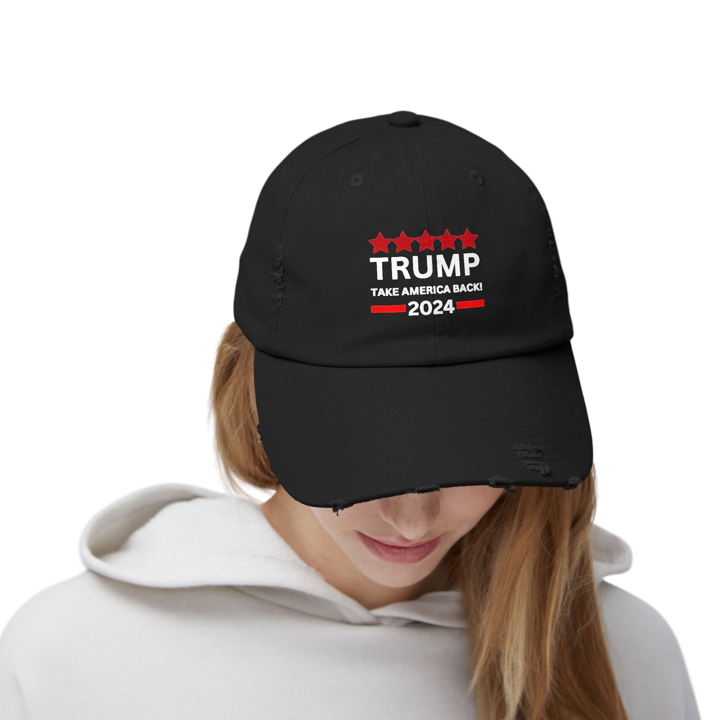 TRUMP 2024 Unisex Distressed Cap